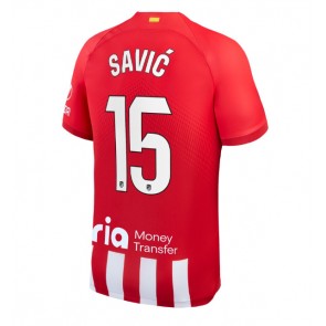 Atletico Madrid Stefan Savic #15 Replika Hjemmebanetrøje 2023-24 Kortærmet